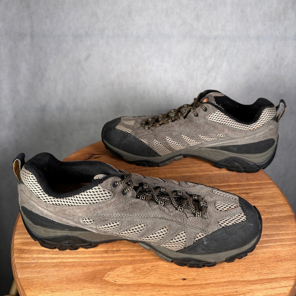 Merrell Mesa Ventilator Hiking Shoes Mens 14 Brown Good Vibram Low Top 80433 - Picture 9 of 13